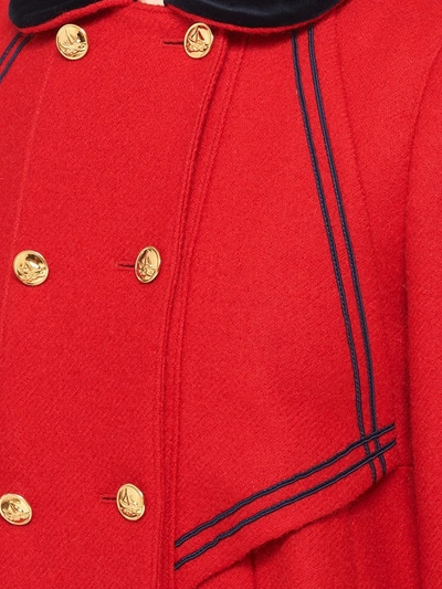 Shop Miu Miu Once Upon A Time Coat In Red