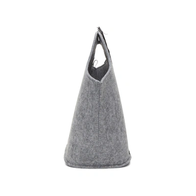 Shop Ottolinger Grey And Black Drip Henri Tote In Grey/black