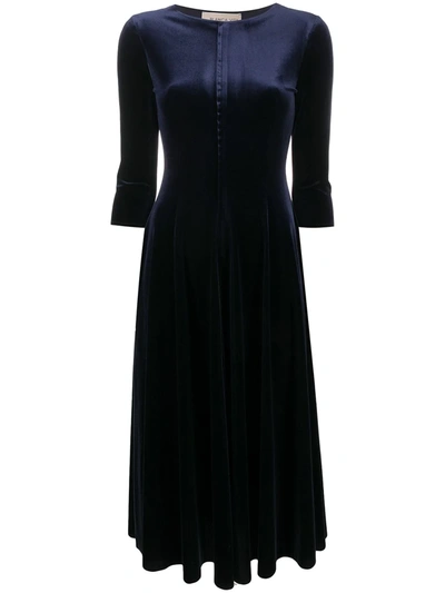Shop Blanca Vita A-line Midi Dress In Blue