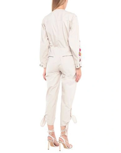 Isabel Marant Gigi Jacquard Cotton Jumpsuit In Beige
