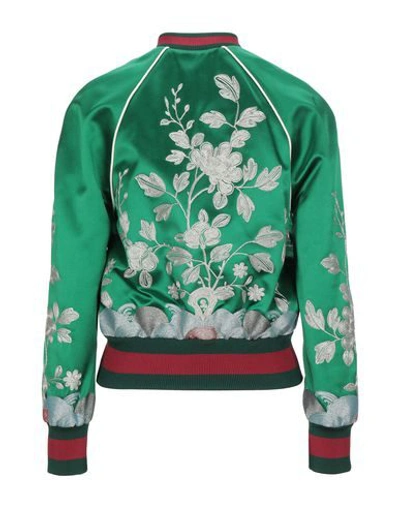 Shop Gucci Bomber In Green