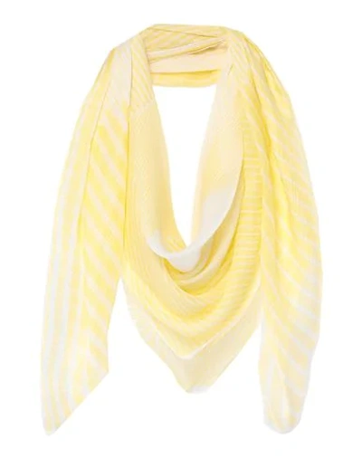 Shop Gucci Square Scarf In Yellow