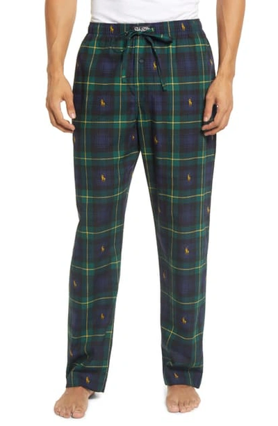 Shop Polo Ralph Lauren Plaid Woven Pajama Pants In Gordon Plaid
