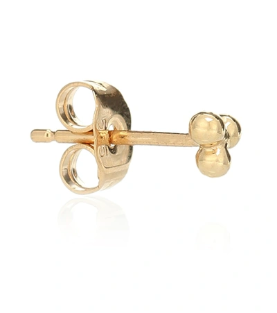 Shop Maria Tash Three Ball Trinity 14kt Gold Single Earring