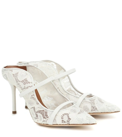 Shop Malone Souliers Maureen 85 Lace Mules In White