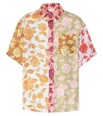 Shop Zimmermann Lovestruck Floral Silk Shirt In Multicoloured