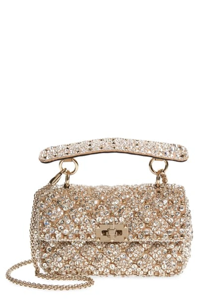 Valentino Small Spike It Crystal Embellished Shoulder Bag Rose | ModeSens