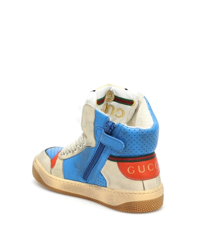 Shop Gucci Screener High-top Sneakers In Multicoloured