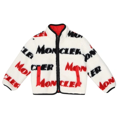 Shop Moncler Enfant Crespino Reversible Jacket In White