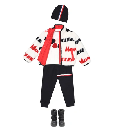 Shop Moncler Enfant Crespino Reversible Jacket In White