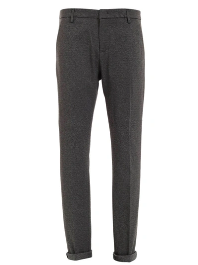 Shop Dondup Gaubert Pants In Melange Grey