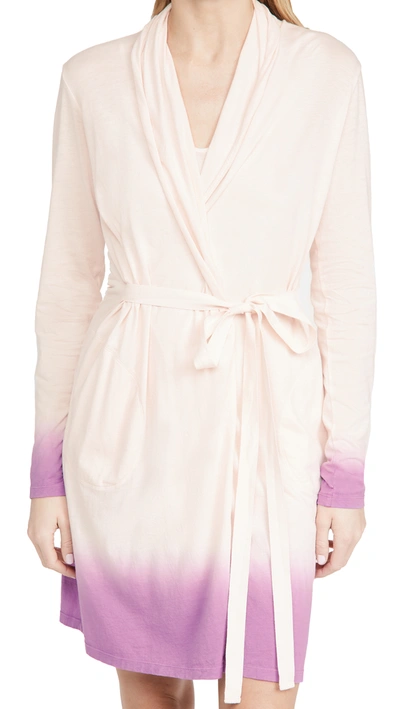 Shop Skin Ombre Robe In Pearl Pink/berry Mouse