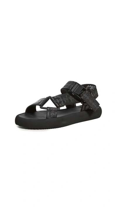 Shop Off-white Trek Sandals In Black No Color