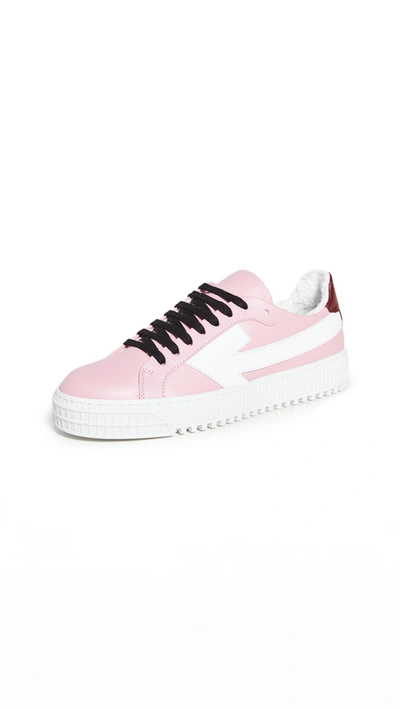 Shop Off-white Arrow Sneakers In Pink/white