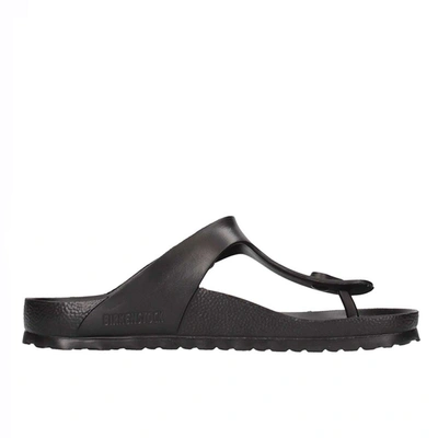 Shop Birkenstock Women's Black Synthetic Fibers Sandals