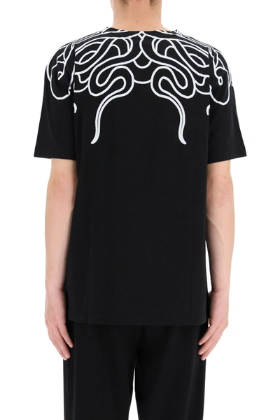 Shop Marcelo Burlon County Of Milan Marcelo Burlon Snakes Print T-shirt In Black White