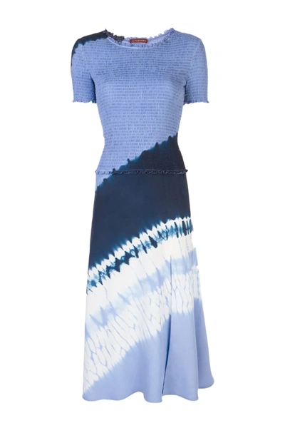 Shop Altuzarra 'ayumi' Dress In Blue