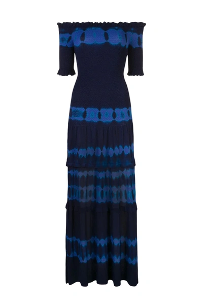 Shop Altuzarra 'ayaka' Knit Dress In Blue