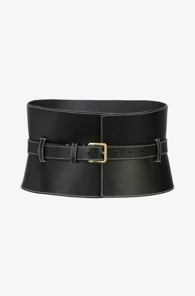 Shop Altuzarra 'obie' Corset Belt In Black
