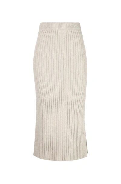 Shop Altuzarra 'orville' Knit Skirt In White