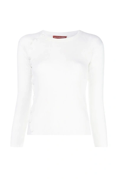 Shop Altuzarra 'lucy' Knit Sweater In White