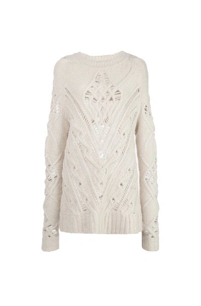 Shop Altuzarra 'gwendolyn' Knit Sweater In White