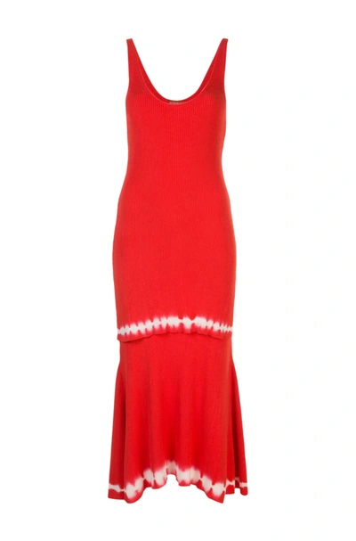 Shop Altuzarra 'shinobu' Knit Dress In Orange