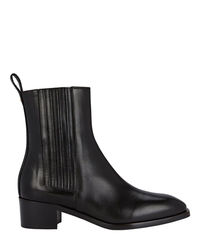 Shop Aeyde Neil Leather Ankle Boots In Black