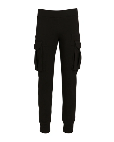 Shop Norma Kamali Cargo Jog Pants In Black