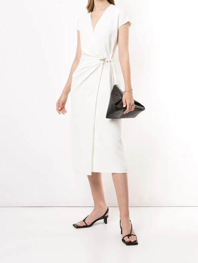 Shop Dion Lee Waist-tied Midi Dress In White
