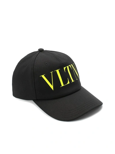 Shop Valentino Baseball Cap With Logo In Black