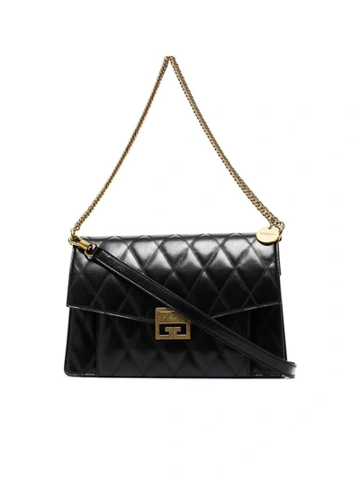 Shop Givenchy Borsa A Spalla Trapuntata Gv3 In Black