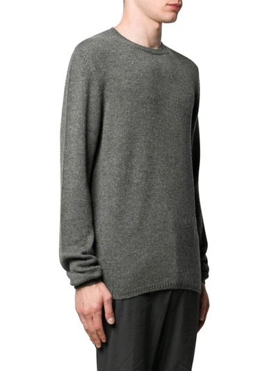 Shop Prada Cashmere Crew Neck Sweater In Grey