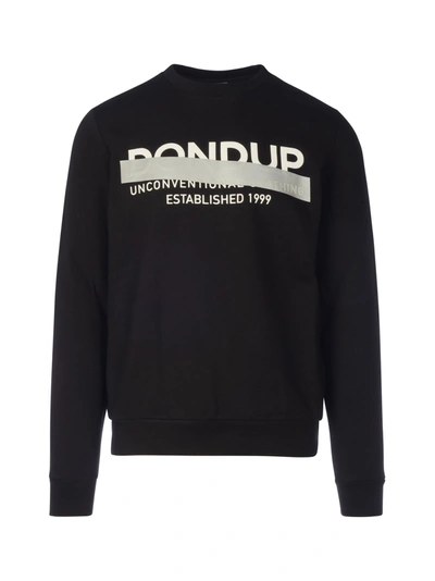 Shop Dondup Cotton Sweatshirt In Black