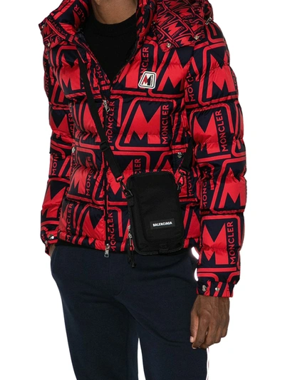 Shop Moncler Frioland Hooded Logo-print Down Jacket In Multicolour