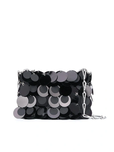 Shop Rabanne Iconic 1969 Nano Shoulder Bag In Black