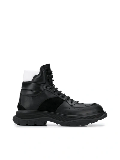 Shop Alexander Mcqueen Lace-up High-top Sneakers In Black