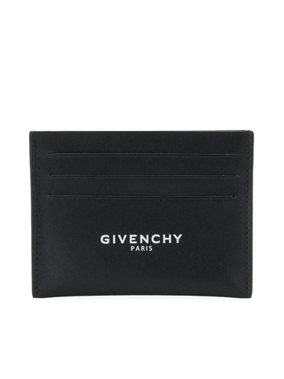 Shop Givenchy Logo Card Holder In Black