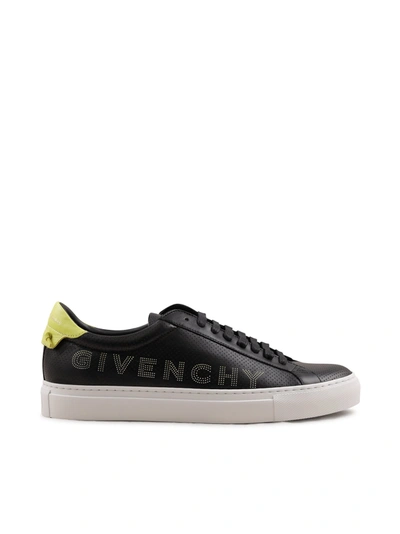 Shop Givenchy Logo Sneakers In Black