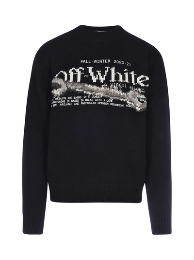 Shop Off-white Pascal Tool Crew-neck Jumper In Black