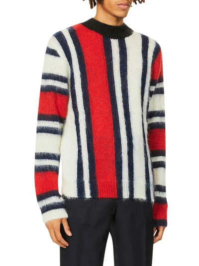 Shop Moncler Striped Sweater In Multicolour
