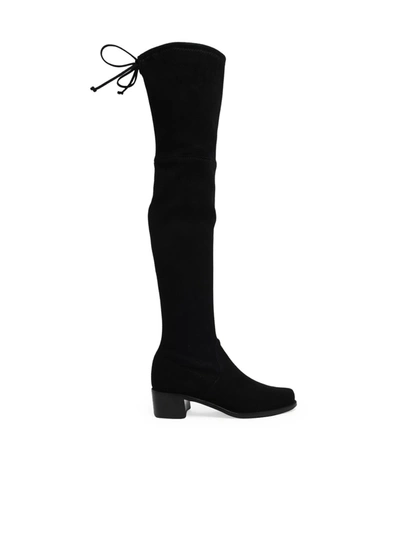 Shop Stuart Weitzman Suede Leather Boots In Black