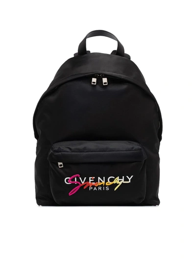 Shop Givenchy Urban Sunset Backpack With Logo In Black