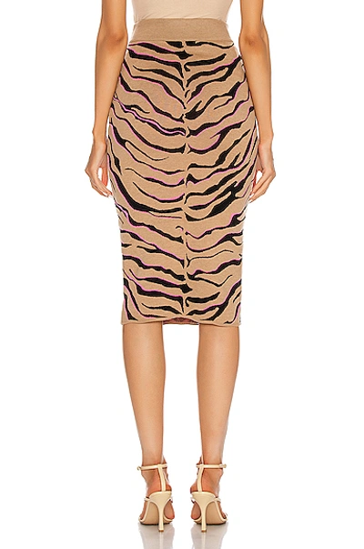 Shop Stella Mccartney Tiger Skirt In Multicolor
