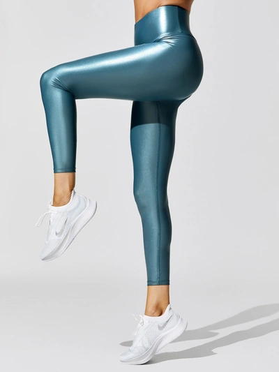 Shop Carbon38 High Rise 7/8 Legging In Takara Shine In Spruce