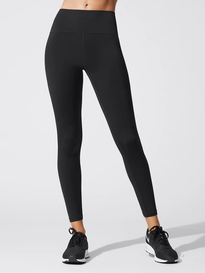 Shop Carbon38 High Rise Full-length Legging In Diamond Compression In Black