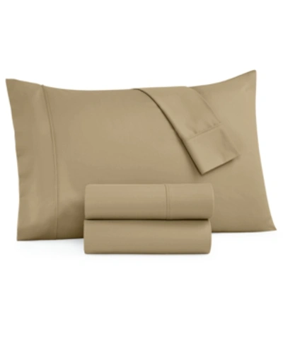 Shop Aq Textiles Parker 1200-thread Count 4-pc. Queen Extra Deep Sheet Set Bedding In Taupe