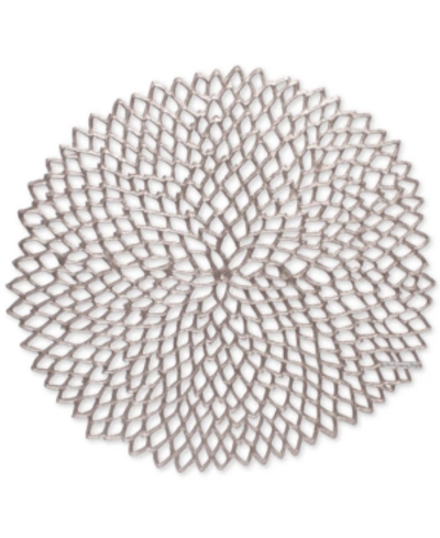 Shop Chilewich Pressed Dahlia Placemat In Gunmetal