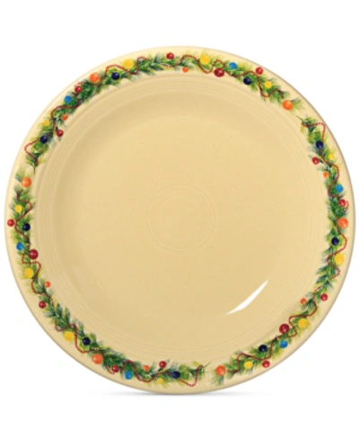 Fiesta Christmas Tree 10.5" Dinner Plate In Beige