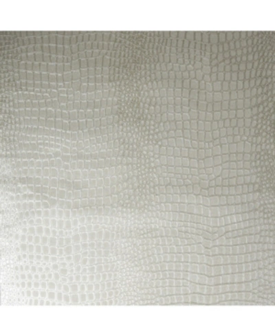 Shop Graham & Brown Graham Brown Crocodile Black Wallpaper In Gold